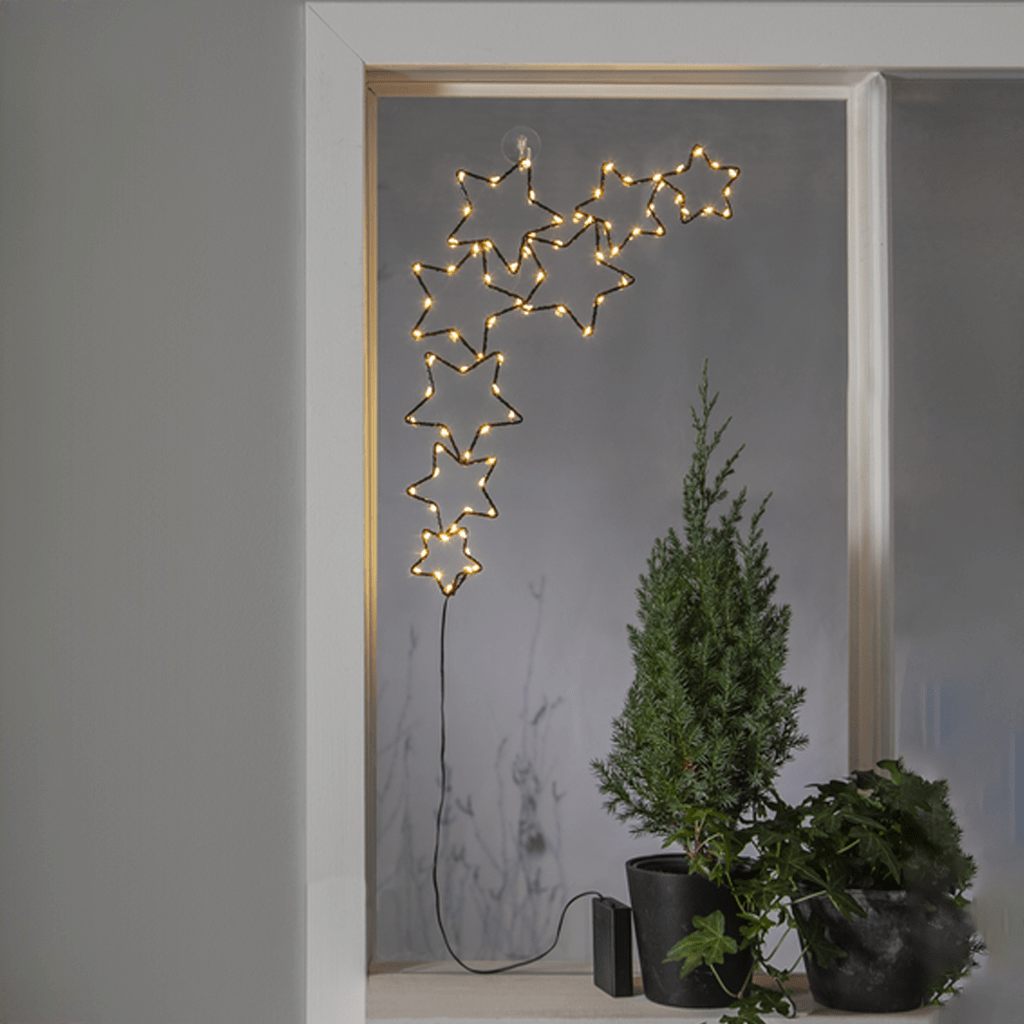 8 Sterne LED - Leuchtsilhouette 'Stella' - WeihnachtsladenStar Trading