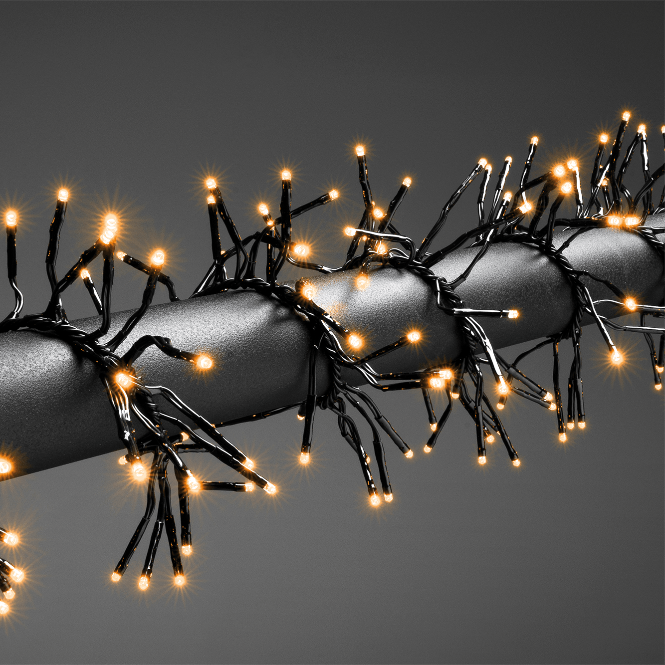 Bernsteinfarbene LED - Büschellichterkette für eine gemütliche Atmosphäre - WeihnachtsladenKonstsmide