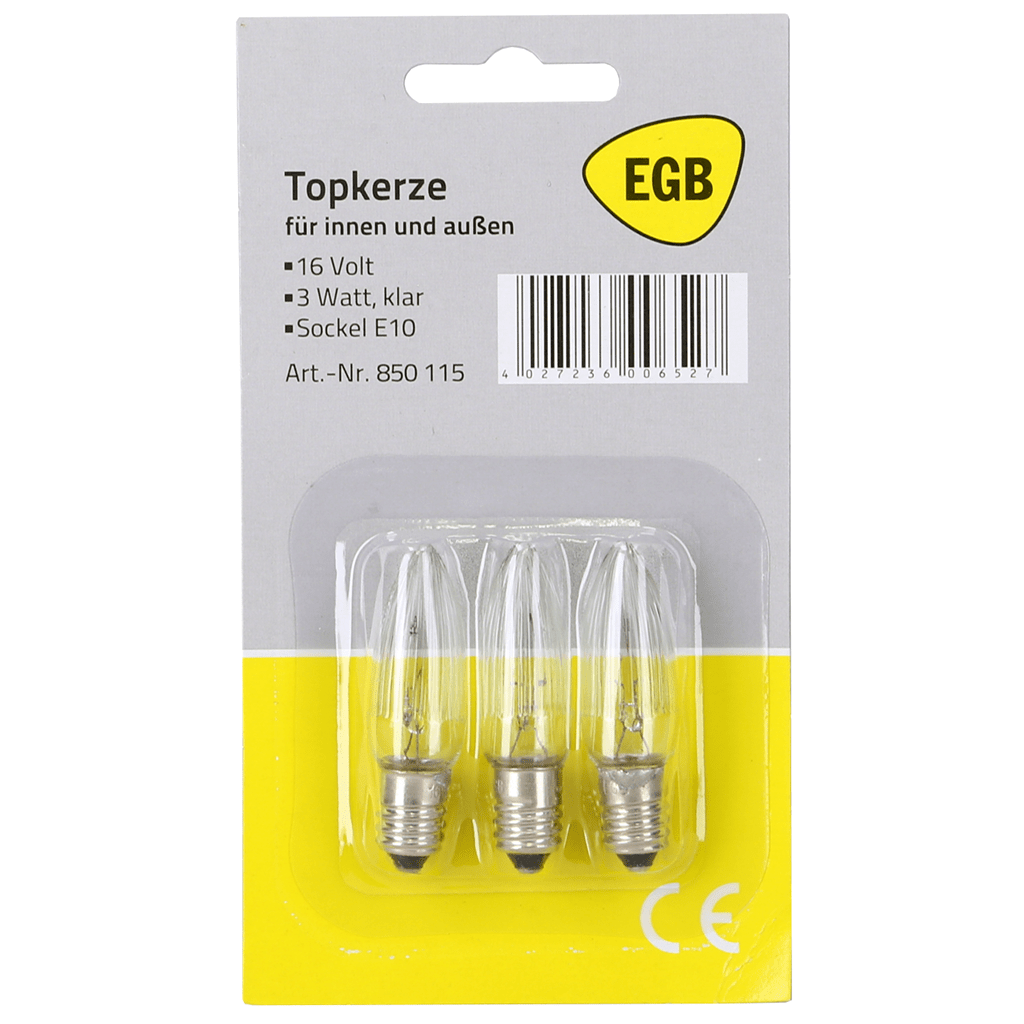 EGB Topkerzen 16V/3W - WeihnachtsladenEGB