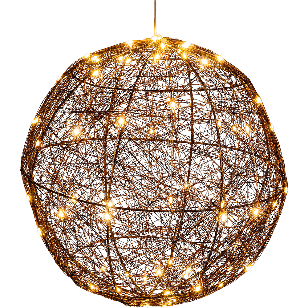 LED - 3D - Metall - Kugel als elegante Weihnachtsdekoration - WeihnachtsladenLotti