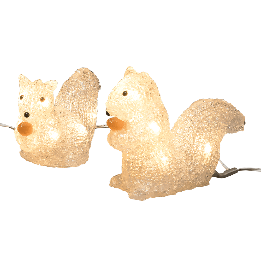 LED - Acryl - Eichhörnchen 5er - Set für den Außenbereich - WeihnachtsladenKonstsmide