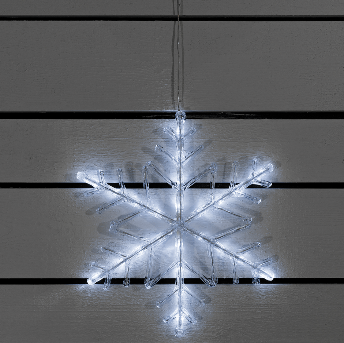 LED - Acryl - Schneeflocke mit Timer - WeihnachtsladenKonstsmide