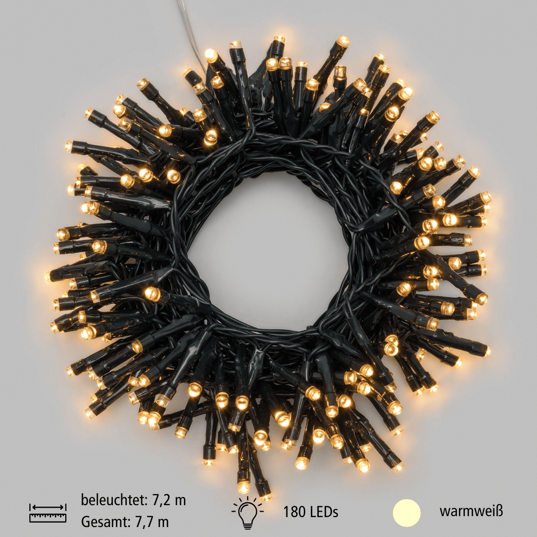 LED Lichterkette 180 warmweiß LED - WeihnachtsladenLotti