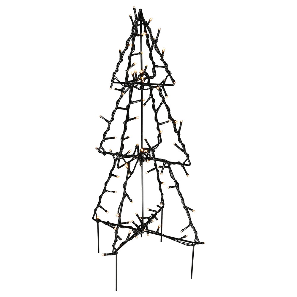 LED - Metall - 3D - Baum Foldy - WeihnachtsladenStar Trading