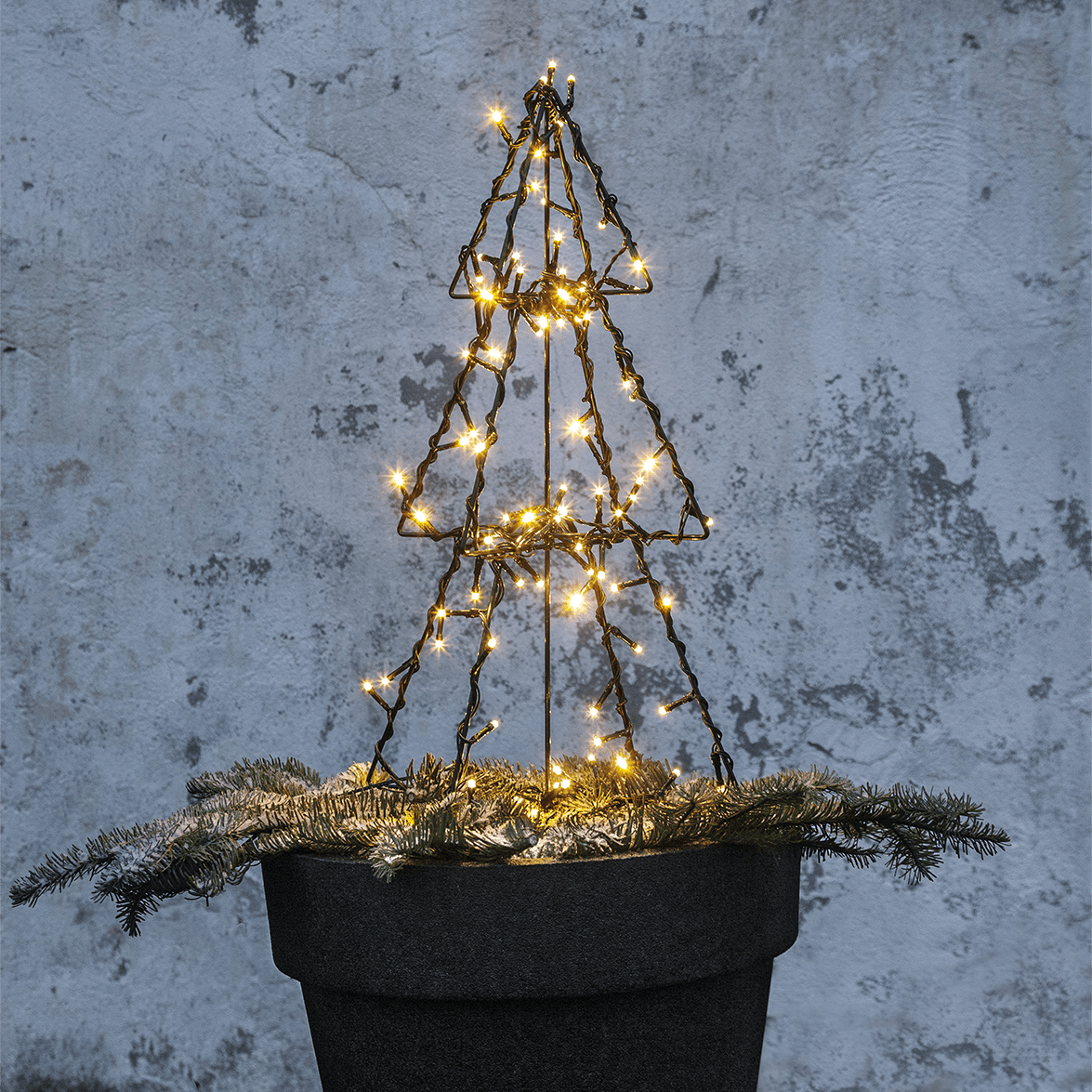 LED - Metall - 3D - Baum Foldy - WeihnachtsladenStar Trading