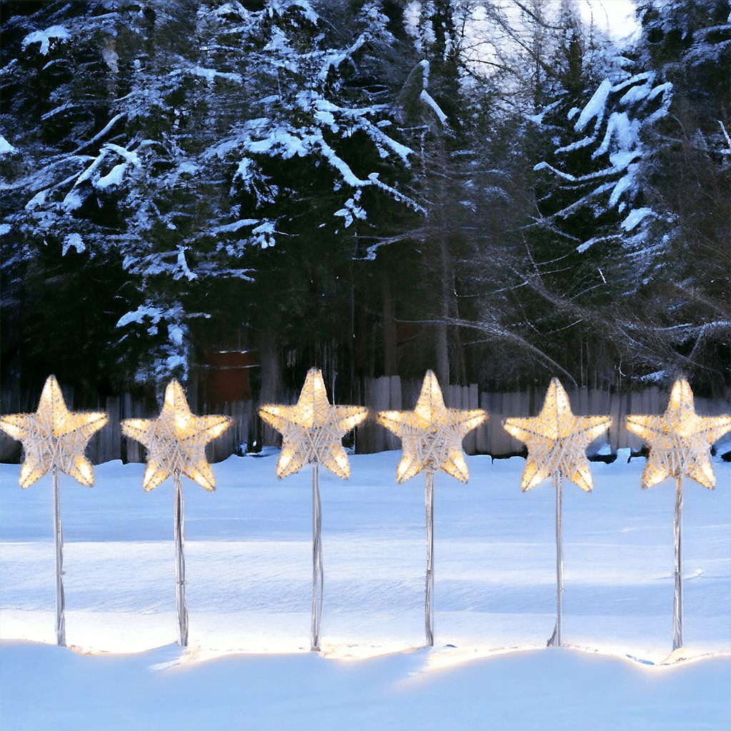 LED Sterne 6er - Set - WeihnachtsladenLotti