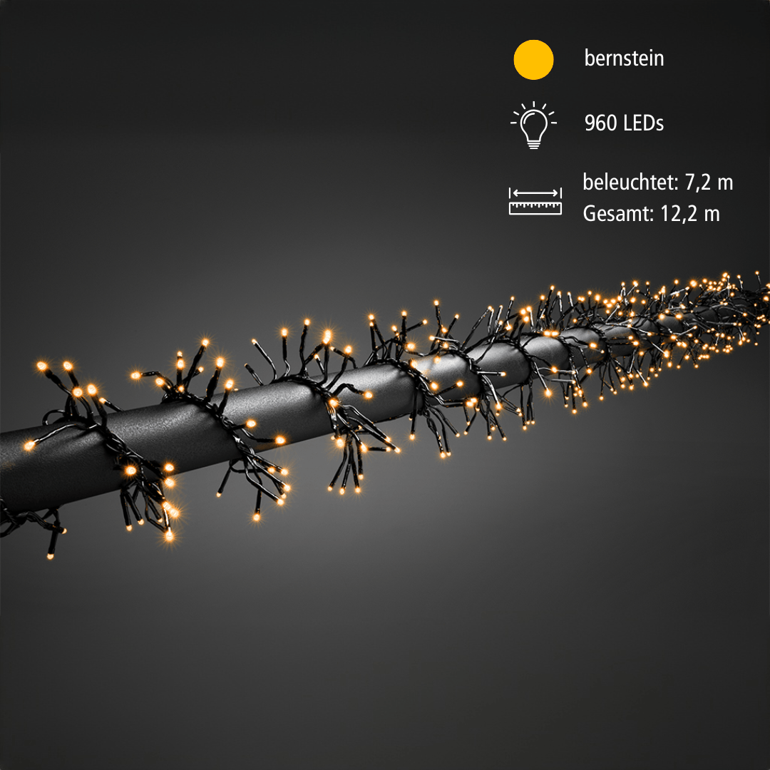 Micro LED Büschellichterkette 960 bernstei. LED - WeihnachtsladenKonstsmide